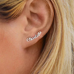 Personal name studs Custom Ear Studs Gift For Her Usa