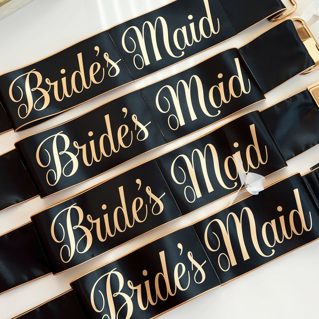 Bridesmaid sash Bridal gift sash Usa