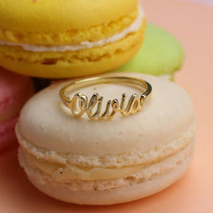 Dainty Name Rings Gift for Her Gift for Him Usa