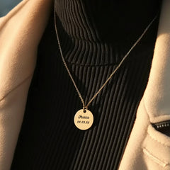 Personalized Coin Charm Disc Coin Pendent Usa