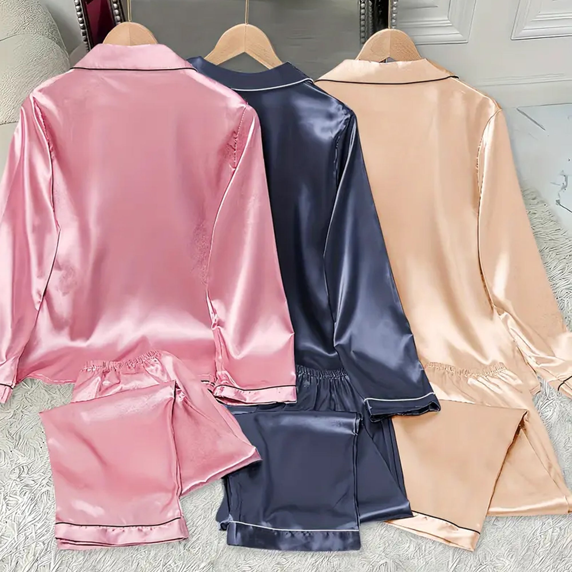 Satin Pajama Set Birthday Gift Gift for best Friend  Personalized Gift