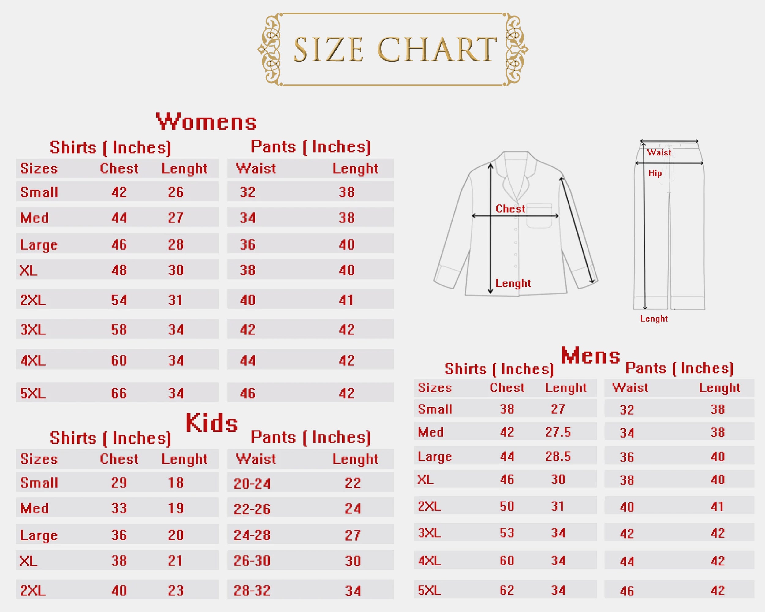 size-chart-for-full-pj-wedding-favourite-usa