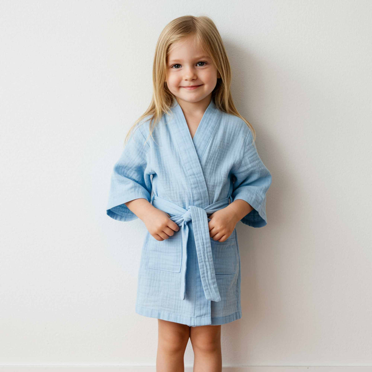 Kids-Bathrobe-Blue-Comfort-Wear