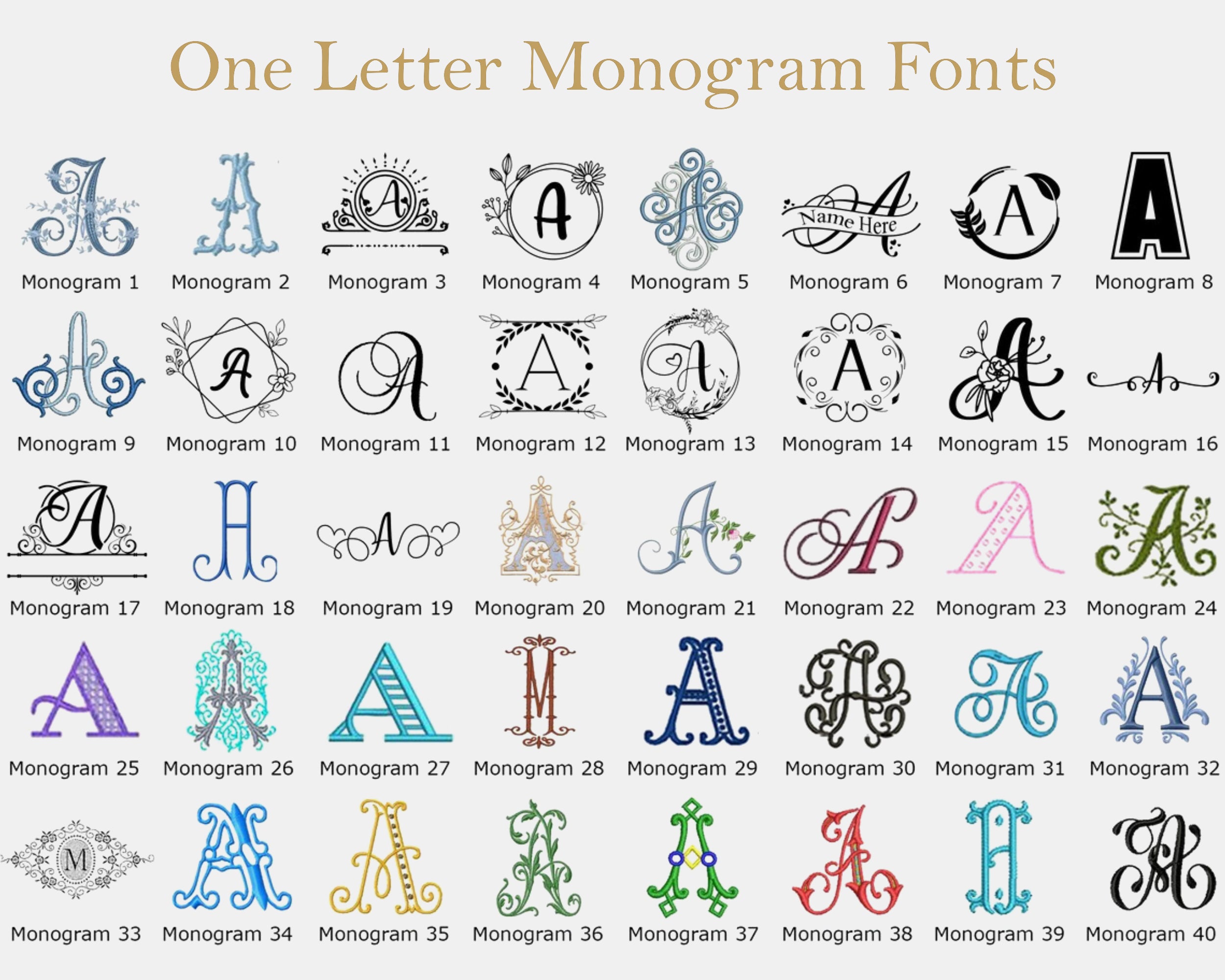 Monogram Page Usa