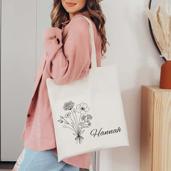 Bachelor Party Gifts Gift for Bridal Embroidered Bag Custom Canvas Tote Bag  Embroidered Handbags Custom Bag 