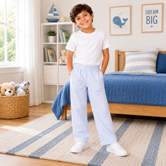 Premium Seersucker Kids Pants | Soft Unisex Loungewear & Cozy Sleepwear