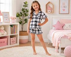 Kids Flannel Robes Short Pants – Wedding Favourite