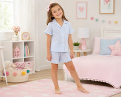 Kids Seersucker Robes Short Pants – Wedding Favourite