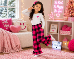Kids Flannel Ruffle Pants – Wedding Favourite