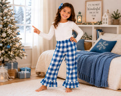 Kids Gingham Ruffle Pants – Wedding Favourite
