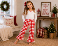 Kids Gingham Ruffle Pants – Wedding Favourite