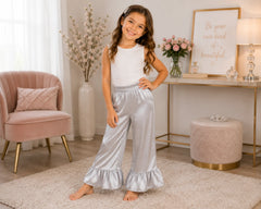 Kids Satin Ruffle Pants – Wedding Favourite