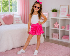 Kids Ruffle Velvet Shorts – Wedding Favourite