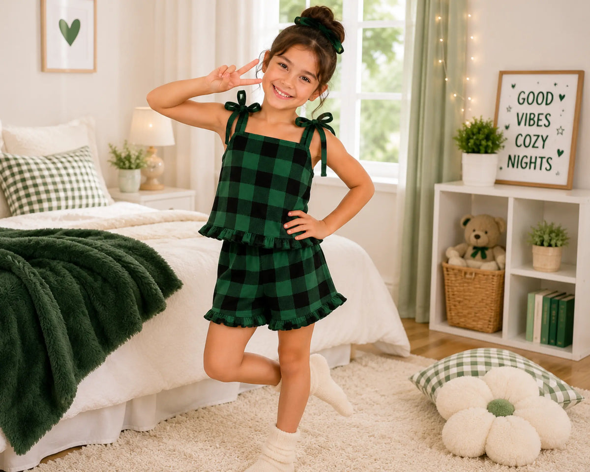Kids Ruffle Flannel Tie Knot – Wedding Favourite