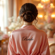 Customized Satin Robe for Bride Custom Robe Bride to Be Robe