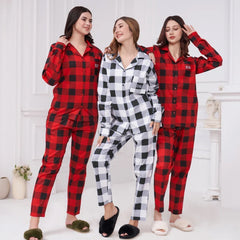 Buffalo plaid Pajama Bridesmaid Flannel Pajama Usa