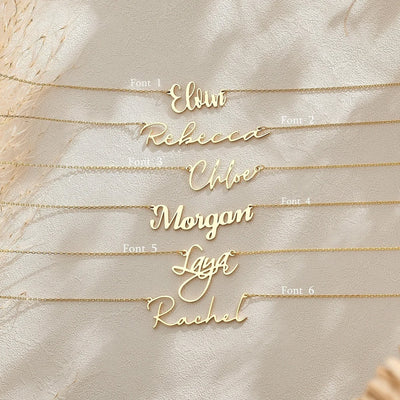 Custom Dainty Name Necklace Dainty Necklace Usa 