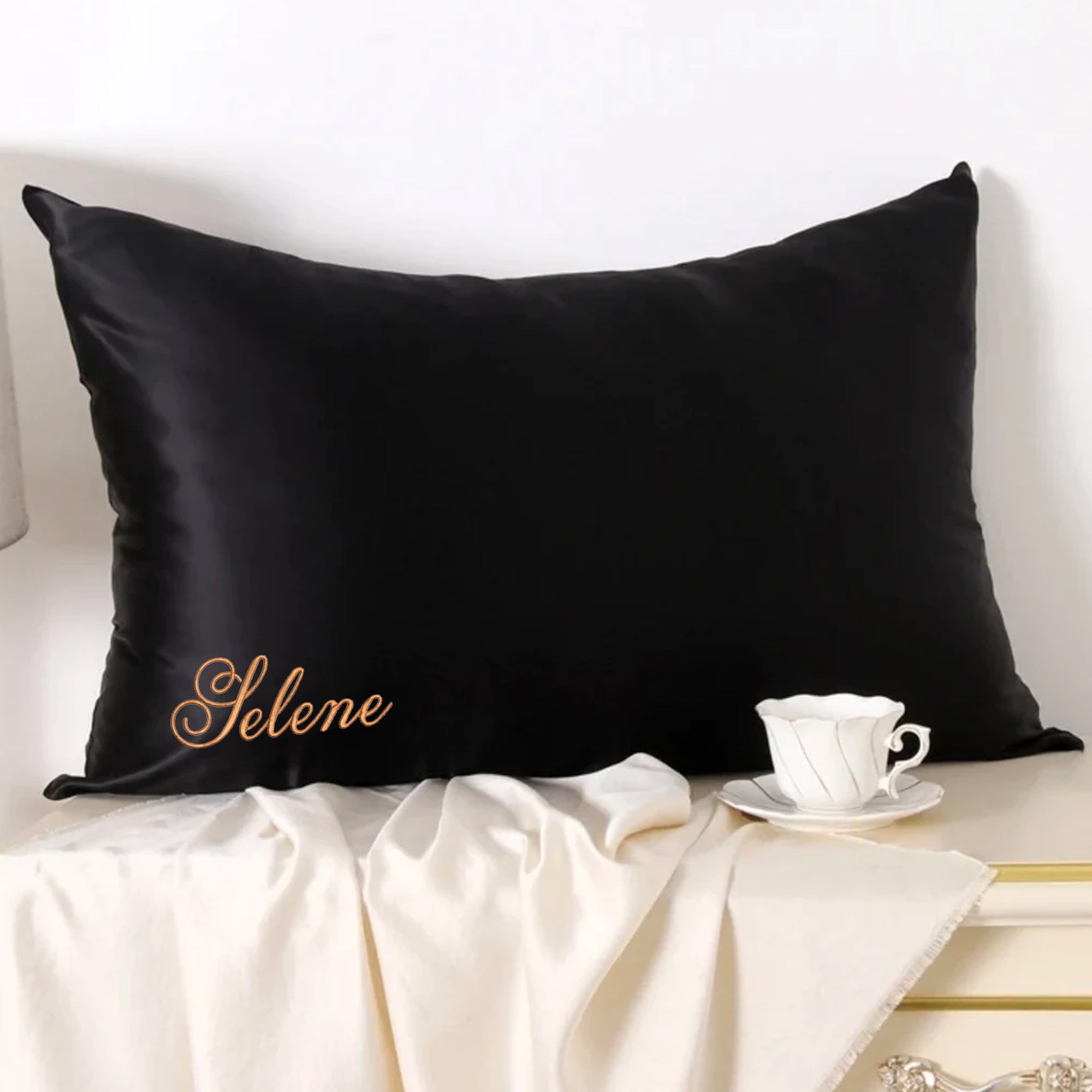 personalized pillow cover satin material