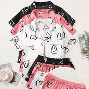 Heart-printed-satin-pajama-set-for-wedding-favourite-usa