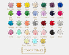 Satin Sash Color Chart Usa