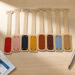 Premium Leather Luggage Tag with Secure Strap