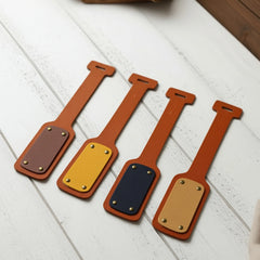 Leather Luggage Tag – Colourful Travel Bag ID Tag
