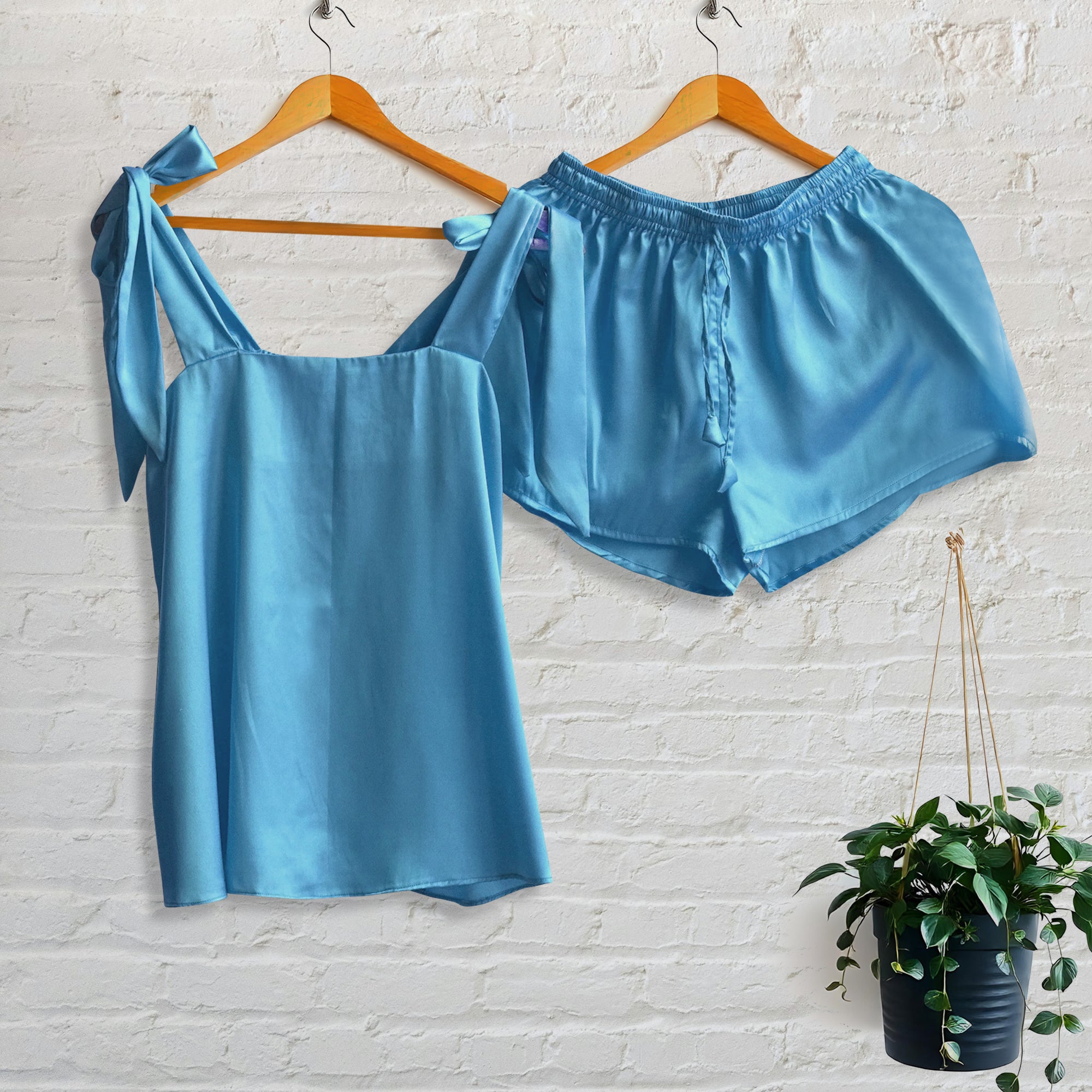 Shoulder Tie Camisole Set