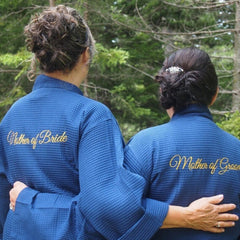 custom bathrobe waffle robes wedding robes usa