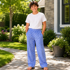 Kids Gingham Long Pant