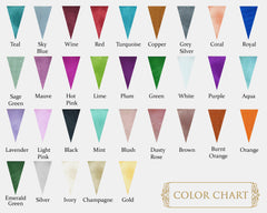 color chart satin custom color wedding favourite usa