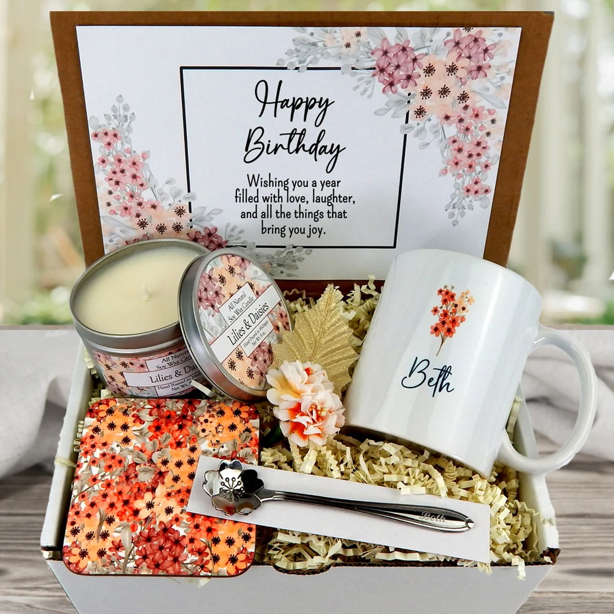 Birthday Gift Basket with Message Birthday Gift Set for Friends